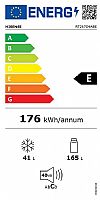 Hisense RT267D4ABE Δίπορτο ψυγείο 206Lt Μαύρο
