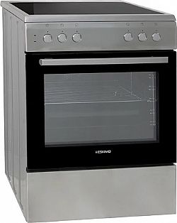 Eskimo ES VC4031INX Kουζίνα με κεραμική εστία Inox 72lt 