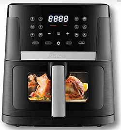 Φριτέζα Αέρος PRAF-40423 Primo Digital 7.5L 1800W με παράθυρο Μαύρη