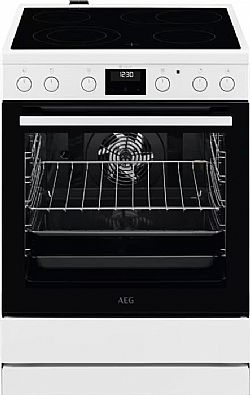 AEG CCB6442NBW Κουζίνα 73lt με Κεραμικές Εστίες Π60cm Λευκή