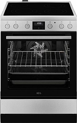 AEG CCB6442OBM Κουζίνα 73lt με Κεραμικές Εστίες Π60cm Inox