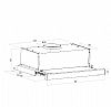 Gruppe KYMA INOX S-3003A-A06-M7-600 Απορροφητήρας Συρόμενος 60cm Ιnox