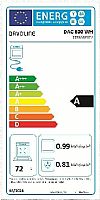 Davoline DAC 600 WH Kουζίνα με κεραμική εστία λευκή 72lt