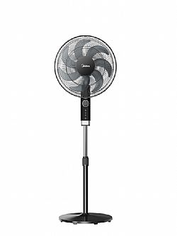 Midea MFS400R0APH ανεμιστήρας δαπέδου με τηλεχειριστήριο Μαύρος 50Watt 40cm