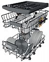 Whirlpool WH6FC11BS7A0X  Πλυντήριο πιάτων Inox 45cm
