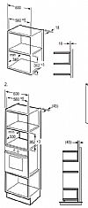 Davoline MWG 8207 BL Εντοιχιζόμενος φούρνος μικροκυμάτων με Grill 20lt Μαύρος