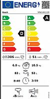 Bosch WNA14411GR Πλυντήριο-Στεγνωτήριο Ρούχων 10.5kg/6kg Ατμού 1400 Στροφές