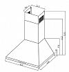 Davoline Chester 060 IX Απορροφητήρας Καμινάδα 60cm Inox