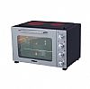 Primo PREO-40387NS Φουρνάκι Με 2 Κεραμικές Εστίες 50L Με Αέρα & Υάλινη Πρόσοψη Γκρι/Μαύρο