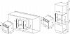 Davoline BBO 7210 BL Φούρνος άνω Πάγκου 72lt Π59.4εκ. Μαύρος