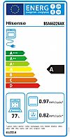 Hisense BSA66226AX Εντοιχιζόμενος φούρνος με Υδρόλυση 77lt  Inox 