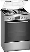 Bosch HXR390D50 Κουζίνα 66lt με Εστίες Υγραερίου Inox