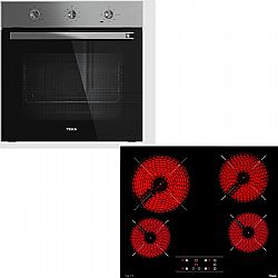 TEKA HSB 6160 SS + TBC 64010 Φούρνος 70lt και Κεραμικές Εστίες 