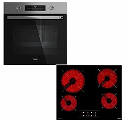 TEKA HSB 6360 SS + TBC 64010 Φούρνος 70lt και Κεραμικές Εστίες 