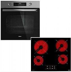 TEKA HSB 6450 SS + TBC 64010 Φούρνος 70lt και Κεραμικές Εστίες 