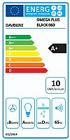 Davoline Omega Plus 60 BL Απορροφητήρας συρόμενος 60cm Μαύρπς
