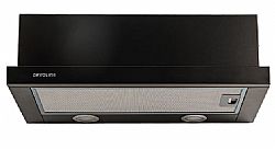 Davoline Omega Plus 60 BL Απορροφητήρας συρόμενος 60cm Μαύρπς