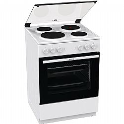 Gorenje GE6A40WB Ηλεκτρική Κουζίνα 71lt Εμαγιέ Εστίες Λευκή