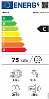Midea MDWES1433DB Εντοιχιζόμενο Πλυντήριο Πιάτων 14 Σερβίτσια 60cm με Wi-Fi Λευκό C