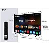 TCL75P7K  Smart Τηλεόραση 75