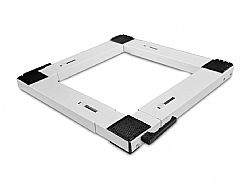 Roller 00692 Ρυθμιζόμενη Βάση Πλυντηρίου/Στεγνωτηρίου από Μέταλλο με Ρόδες Λευκή