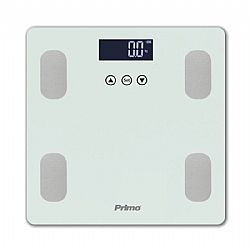 Primo PRBS-40464 Ζυγαριά Σώματος 180Kg Υάλινη Λευκή/Inox